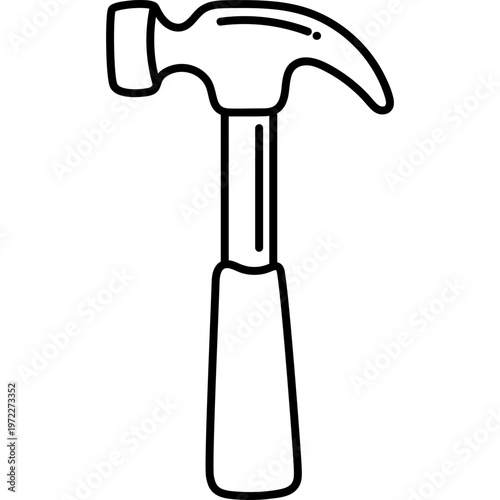 Hand Drawn Hammer Tool Illustration