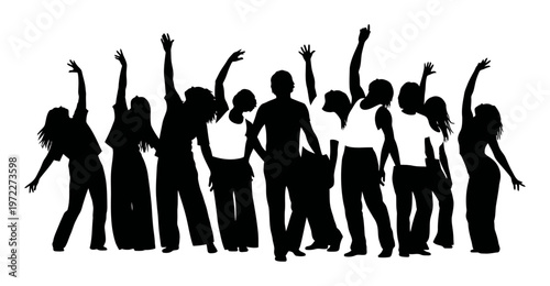 Wellness Rave Silhouette - Minimalist Vector