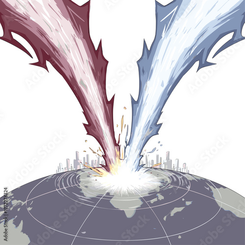 Vibrant Seismic Wave Graph Showing Earthquake Propagation