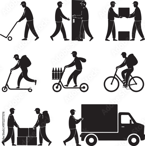 Various modes of delivery and transportation for packages and goods