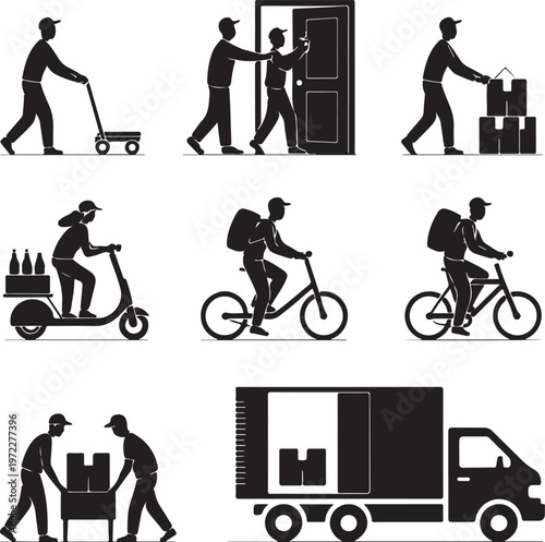 Various methods of last-mile delivery and logistics operations