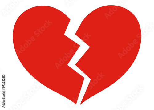 割れるハート、失恋、傷心