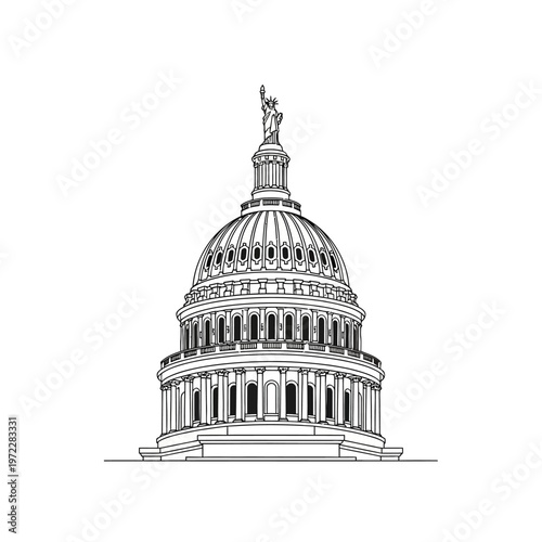 The United States Capitol Building Dome.