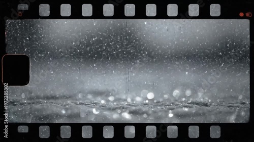 Rainy Day Film Grain Overlay - Vintage Weather Effect