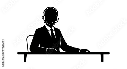 Person sitting on bench in deep thought illustration