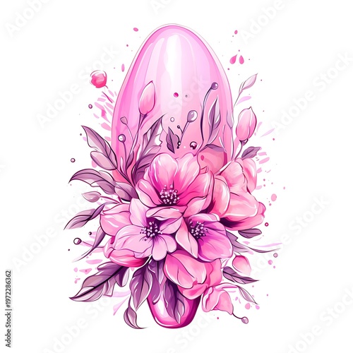 Elegant Pink Manicure with Stylish Nail Art