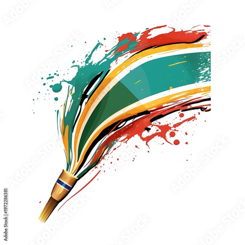 Elegant Paint Strokes Adorning Canvas Background