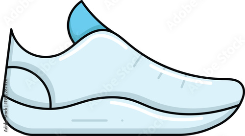 Design Run Shoes Illustration Flat Icon