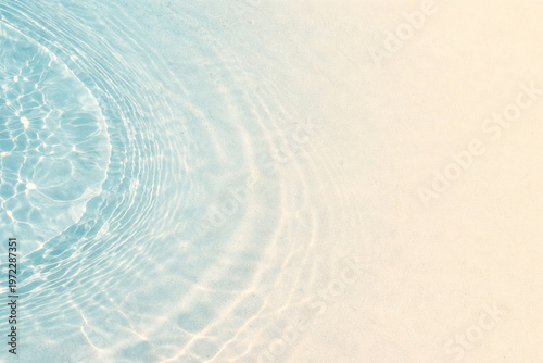 Turquoise ripple beach background , generated, AI
