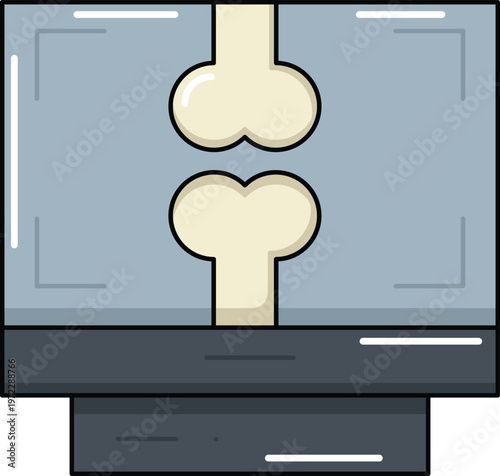 Design Bone-scan Illustration Flat Icon
