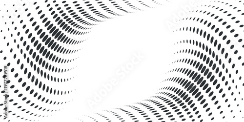 Background with monochrome dotted texture. Polka dot pattern template. Background with black dots - stock vector dots background modern white and black