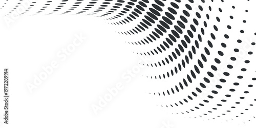 Background with monochrome dotted texture. Polka dot pattern template. Background with black dots - stock vector dots background modern white and black