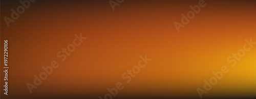 Golden dark gradient background. Black brown abstract texture. Liquid flow mesh pattern. Black orange sunset sky. Blur glow holographic effect. Foil copper smooth transition. Red yellow light leak bg