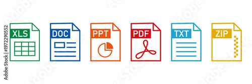 Document File Type Vector Icon Se. Transparent Background. 