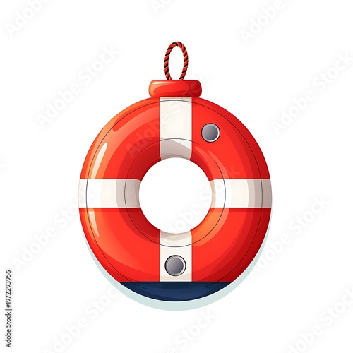 Educational Buoy Vector Illustration on White Background