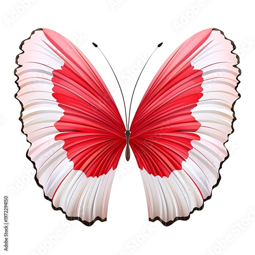National flag-inspired butterfly wings clip art