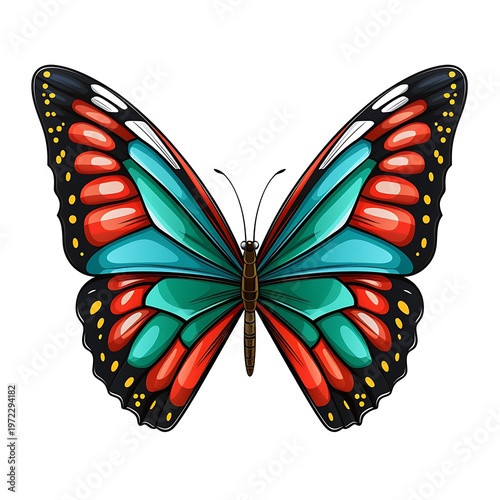 National Flag Butterfly Wing Clip Art
