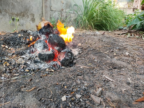 fire in the garden
