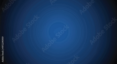 Blue gradient background, concentric circles, dark to light effect, abstract design element