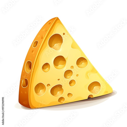 Cheese Cartoon Vector Isolated Illustration