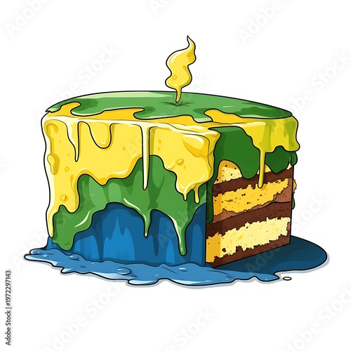 War-torn Confectionery: Conceptual Artistic Interpretation