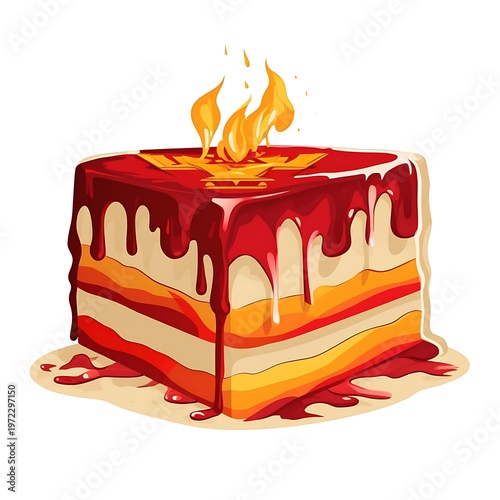 The Distorted Cake: A Visual Narrative
