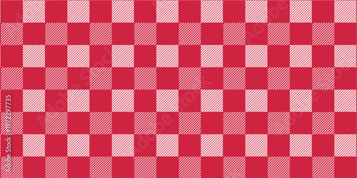 Seamless red checkered pattern with diagonal stripe squares, geometric grid background, repeating square pattern, minimal abstract textile pattern.