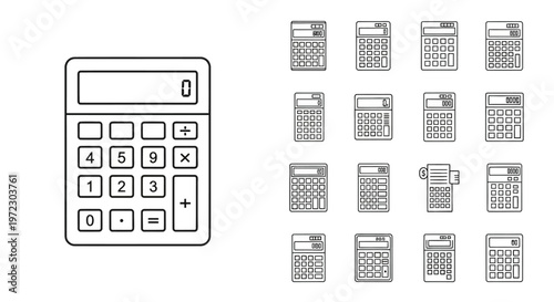Calculator device with multiple calculators.