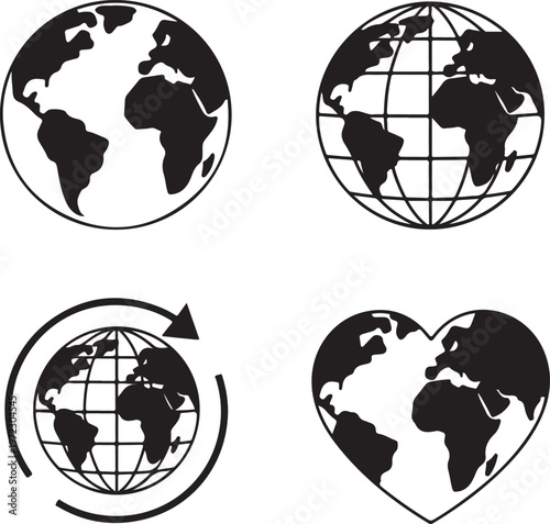 Four symbolic representations of global unity and environmental awareness