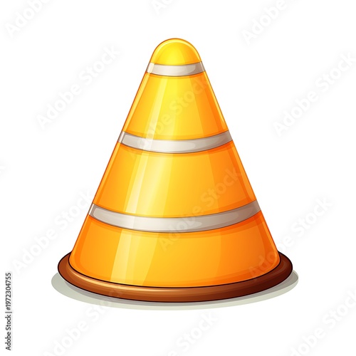 Educational Cone Barrier Drawing for Kids