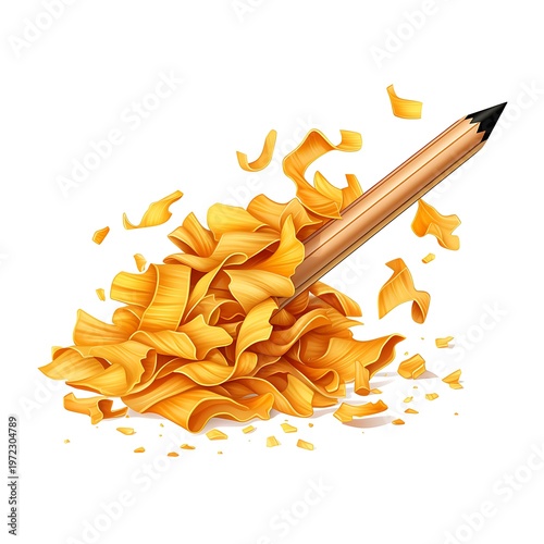 Vivid Pencil Shavings Art for Kids