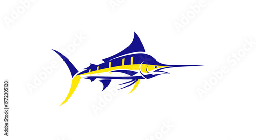 Blue Marlin Fish Illustration - Oceanic Predator