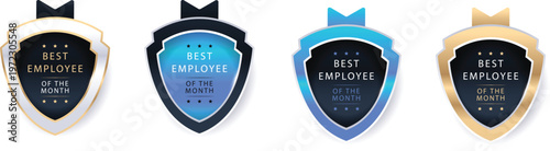 Best Employee of the Month Badges