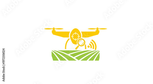 Drone surveying agricultural field for precision farming and crop monitoring