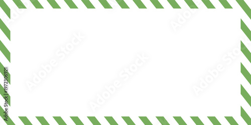 Candy cane frames on white background. Christmas and New Year candy frame. Holiday  border. flat style. Vector Illustration .EPS 10 .