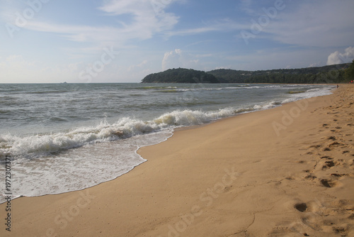 Bang Tao Beach (Layan) on the Andaman Sea coast of Phuket Island in Thailand, October 2025