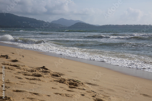 Bang Tao Beach (Layan) on the Andaman Sea coast of Phuket Island in Thailand, October 2025