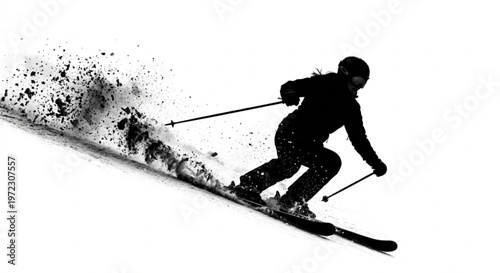 Silhouette of Woman Rock Climbing on Steep Mountain Cliff