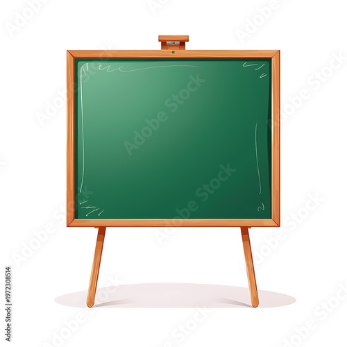 Educational Greenboard Vector on White Background