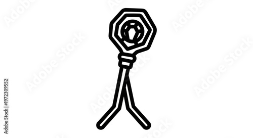 Icon of a pretzel with a classic twisted shape and salt crystals. Illustration in a clean, minimalist style.