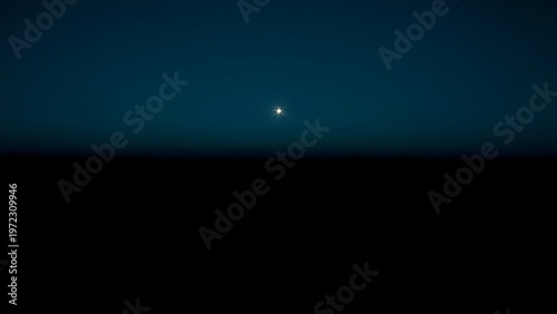 venus. The morning star visible above the horizon before sunrise in a dark blue sky. travel magazines, destination branding, designed for travel destination branding, used by web designers.
