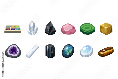 Assorted Gemstones and Minerals