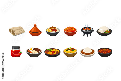 Diverse Food Dishes Collection