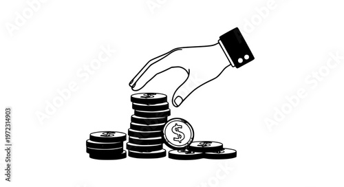 Minimal volunteer donation thin line vector icon set EPS10 isolated