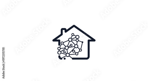 House with flowers and plants inside.