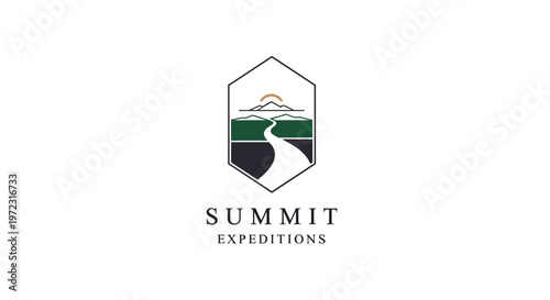 Free Download Summit Expeditions logo design adventure travel. - GFXLoad
