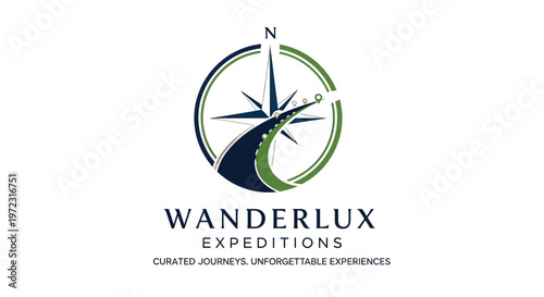 Free Download Wanderlux Expeditions logo with compass. - GFXLoad