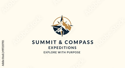 Summit and Compass Expeditions Logo Design.