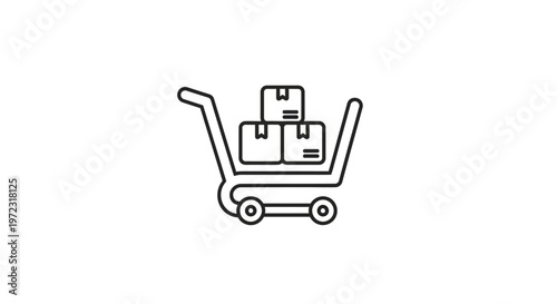 Shopping cart with product items.