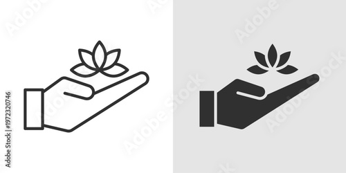 Alternative Medicine Icon representing natural healing, holistic therapy, and wellness practices.